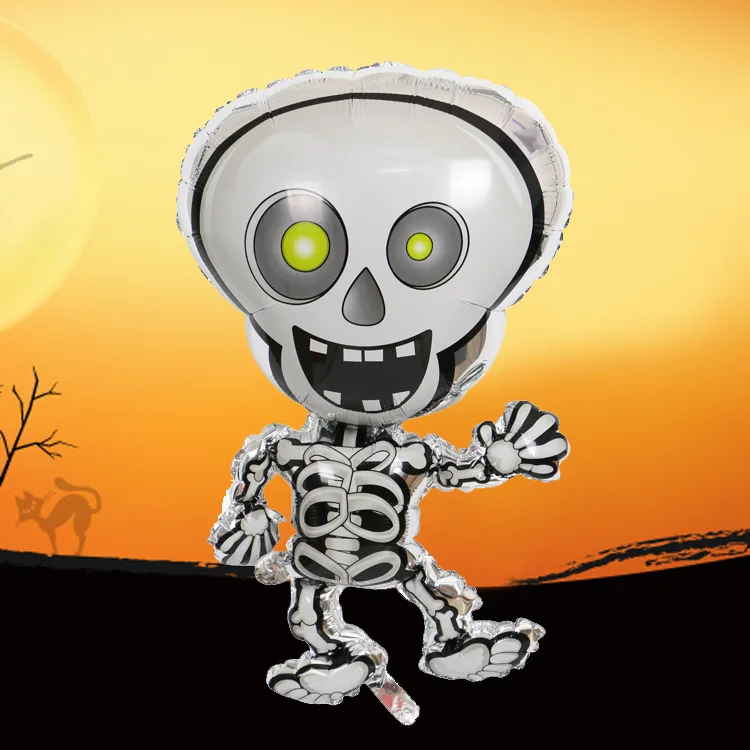 Happy Halloween Pumpkin Ghost Spider Bat Skull Shape Foil Balloons for Party Favor Helium Globos Decoration Supplies | Дом и сад