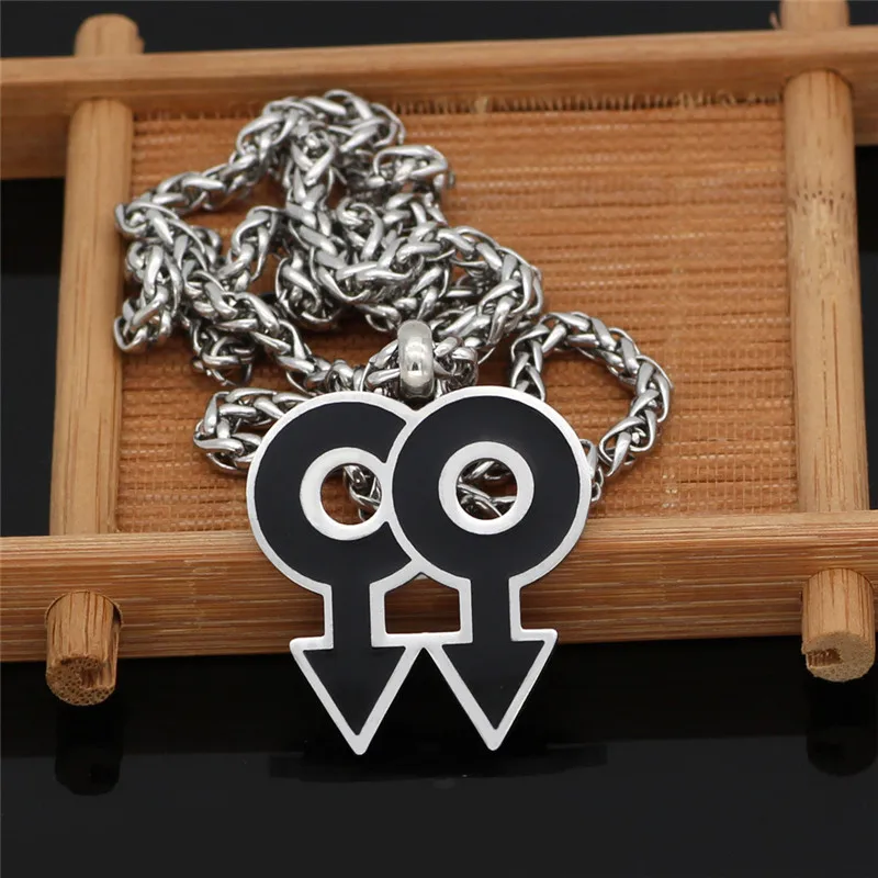 LGBT ожерелье из нержавеющей стали с символом для мальчиков радужные ожерелья с кристаллами геев ожерелья с подвеской для мужчин ювелирные изделия 2019