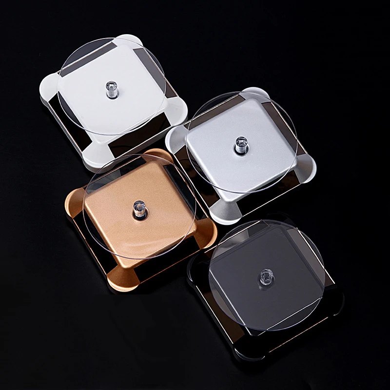 

2021 New 360 Rotating Turntable Display Stand With Solar Power Battery Turn For Ring Wholesale lots Accessories for Jewelry D01