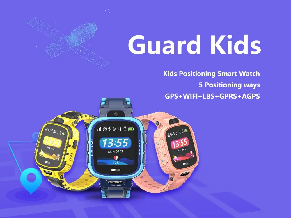 Gps Смарт-часы детская камера IP67 Водонепроницаемый Wifi трекер телефон Smartwatch Дети SOS монитор позиционирования часы 500 мАч батарея