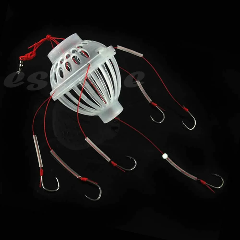 

New Fishing Tackle Sea Fishing Box Hook with Six Strong Fishing Hooks Hot
