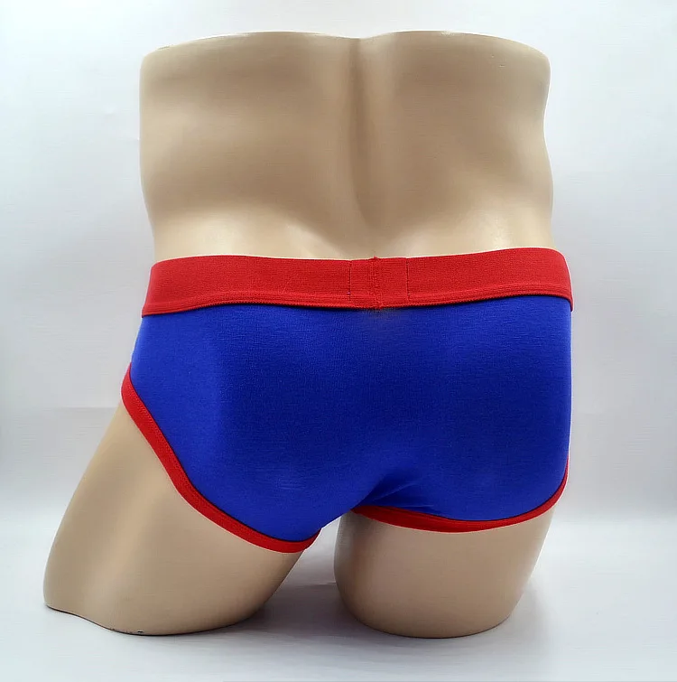 2017 New Arrive Cartoon Superman Men's Briefs 100% Cotton Sexy Mens Underpants Fashion Underwear Size M-XL |