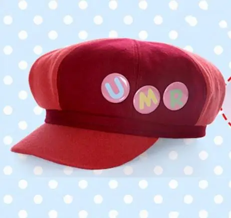 Аниме Himouto Umaru-chan hat Umaru Doma шляпа для косплея с значками для девочек в стиле Лолиты бейсболка с изображением героев мультфильма аниме милые красные шапки UMR - Цвет: A