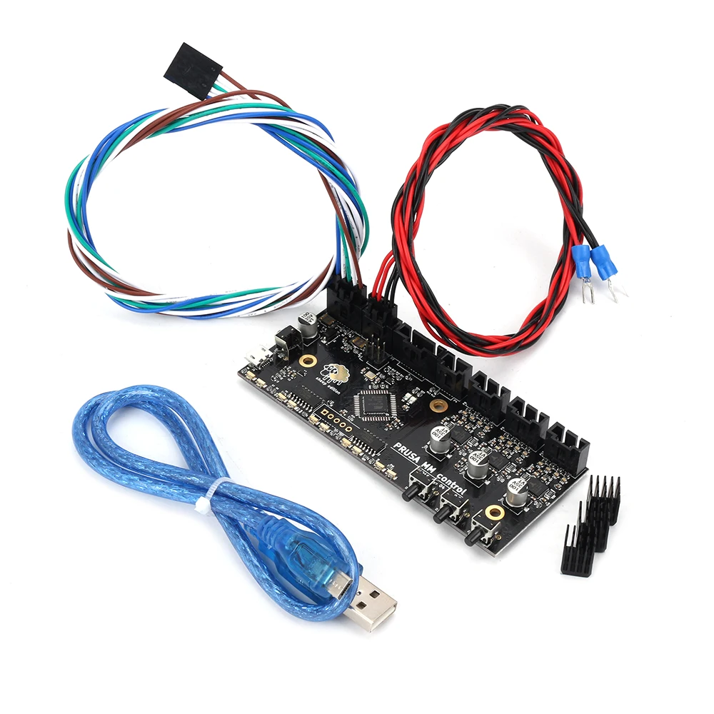 Prusa i3 MK3 из разных материалов 2,0 обновление мм Плата управления TMC2130 чип PRUSA MMU2 плата с кабелем питания и сигнальным кабелем