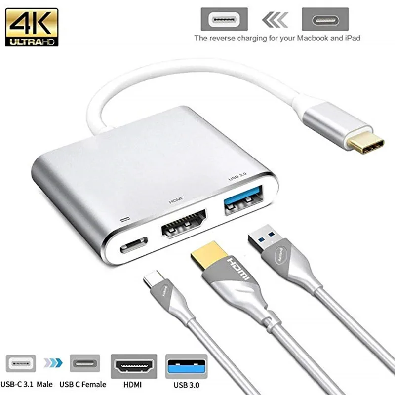 Переходник с Usb c HDMI на Hdmi 3 1 адаптер типа USB 0 для Apple Macbook samsung s9 s10 s20 plus A51