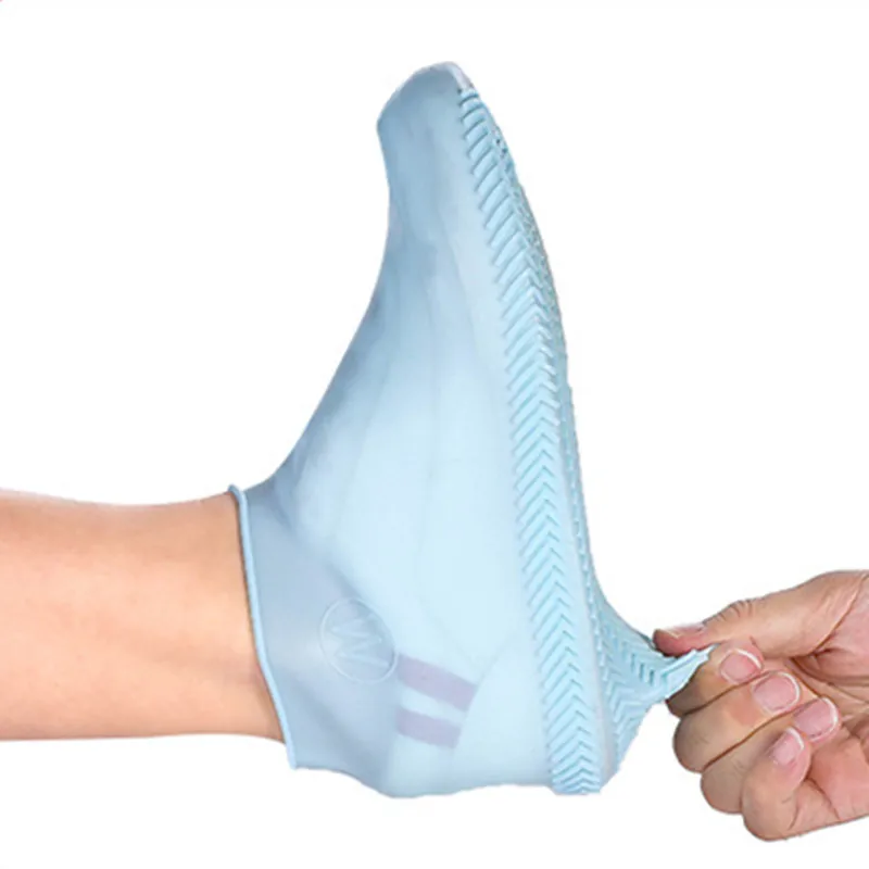 Водонепроницаемые чехлы для обуви нескользящие ботильоны на плоской подошве