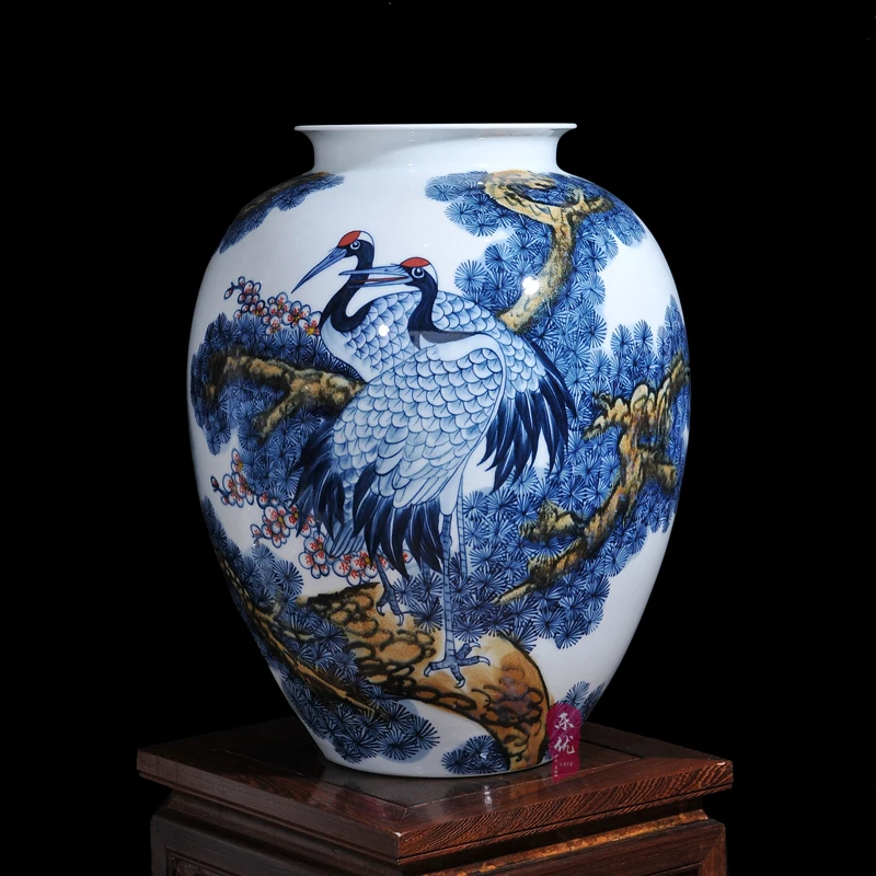 Керамическая фарфоровая Цветочная ваза Цзиндэчжэнь Wang Yunxi Songhe декоративные