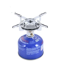 outdoor camping barbecue portable disc furnace head propane gas stove burner canister isobutane camp tent heater