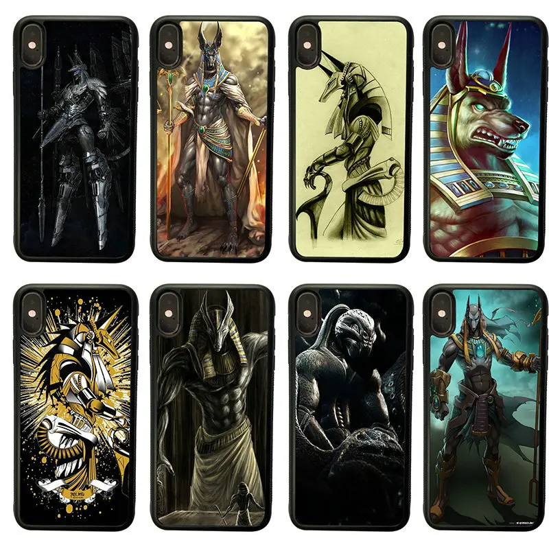 Anubis Egyptian God Mobile Phone Case Hard TPU Cover Protect for iphone 8 7 6 6S Plus X XR XS Max 5S 5 SE 4 4S Shell | Мобильные