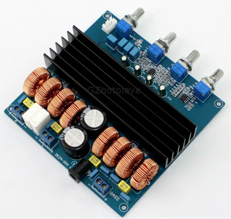 Новый цифровой усилитель мощности TDA7498 + TL072 класс D 2 1 каналов Плата усилителя