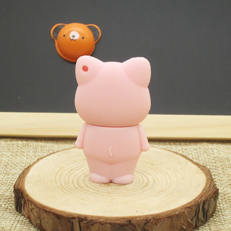 USB флеш накопитель с милым мультяшным розовым поросенком usb флешка 2 0 64 ГБ 8 16 32 4 Гб