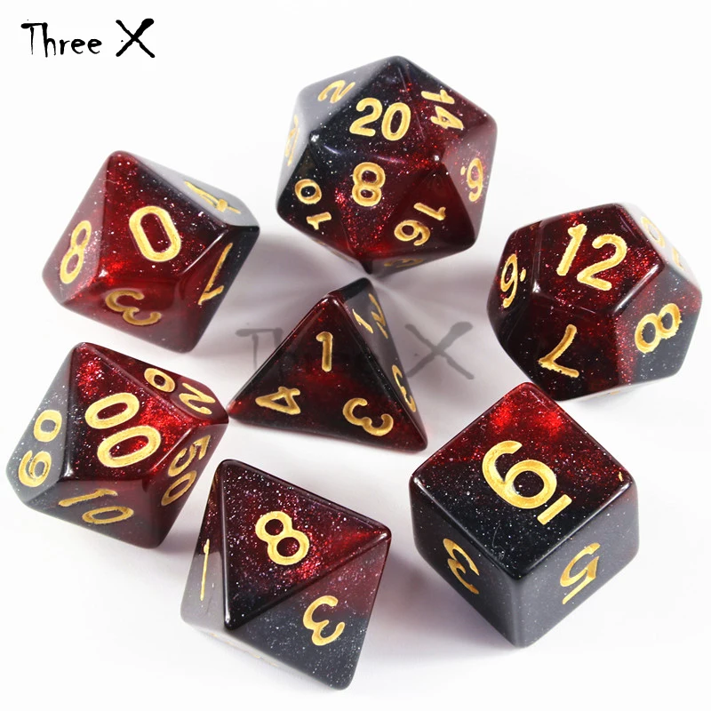 Вселенная Галактика игральные кости 6 комплектов 7 штук ролевые игры цифровые