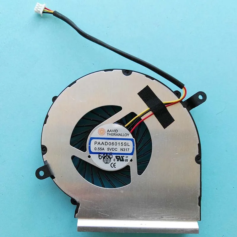 Процессор GPU вентилятор охлаждения для MSI GE72 GE62 PE60 PE70 GL62 GL72 Вентилятор Cooler PAAD06015SL N317 N318 0.55A DC 5V N303 N302