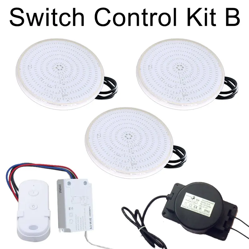 Switch Control Kit B HOTOOK подводный светильник s Wifi светодиодный светильник для бассейна RGB 2,4G комплект смоляный светодиодный Foco PAR56 лампа Piscina с таймером диммер приложение Управление светодиодный - Испускаемый цвет: Switch Control Kit B