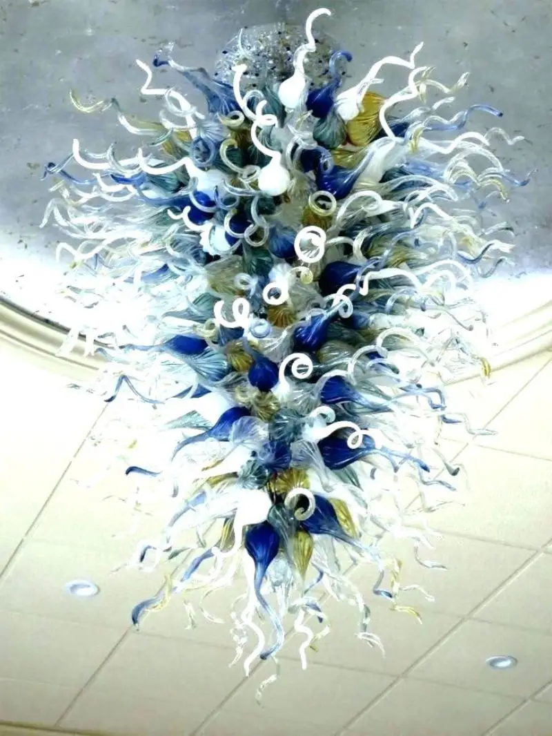 

Spring Style Art Glass Chandelier Europe Designed Dale Chihuly Murano Glass Chandeliers Hand Blown Glass LED Chandelier Lighting