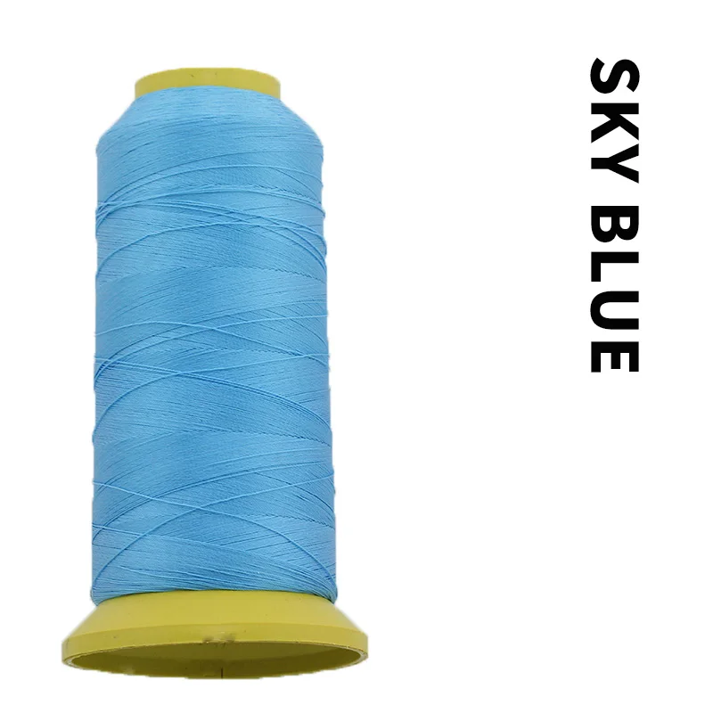 Sky Blue 2000 метровая нить для швейной промышленной машины катушка Многоцветная высокая прочность швейные принадлежности полиэфирная коробка оверлок - Цвет: Sky Blue
