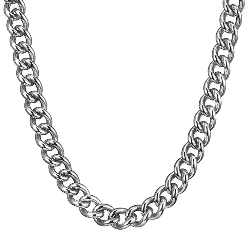 Ожерелье чокер из нержавеющей стали для мужчин и женщин колье кубинской