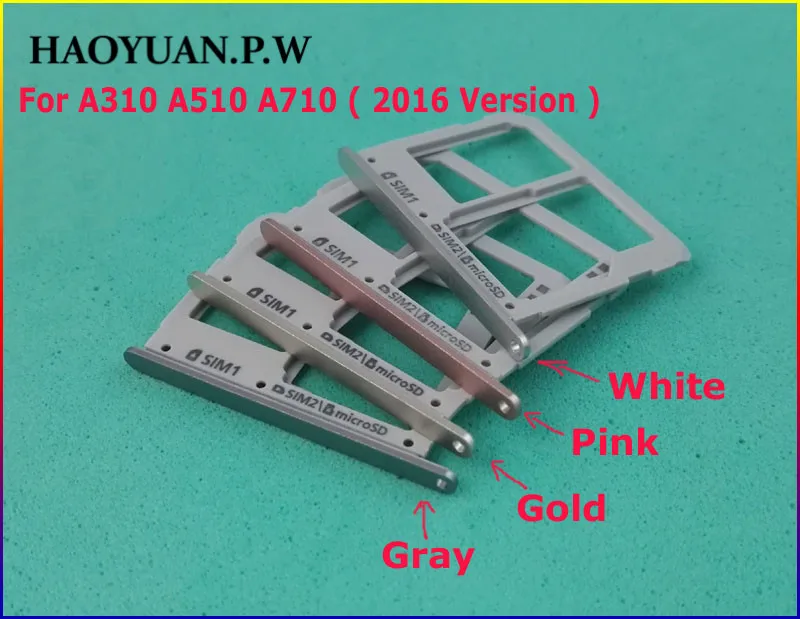HAOYUA N.P.W новый оригинальный корпус слот для SIM карты micro SD Samsung Galaxy A310 A510 A710 ( A3 A5 A7 2016