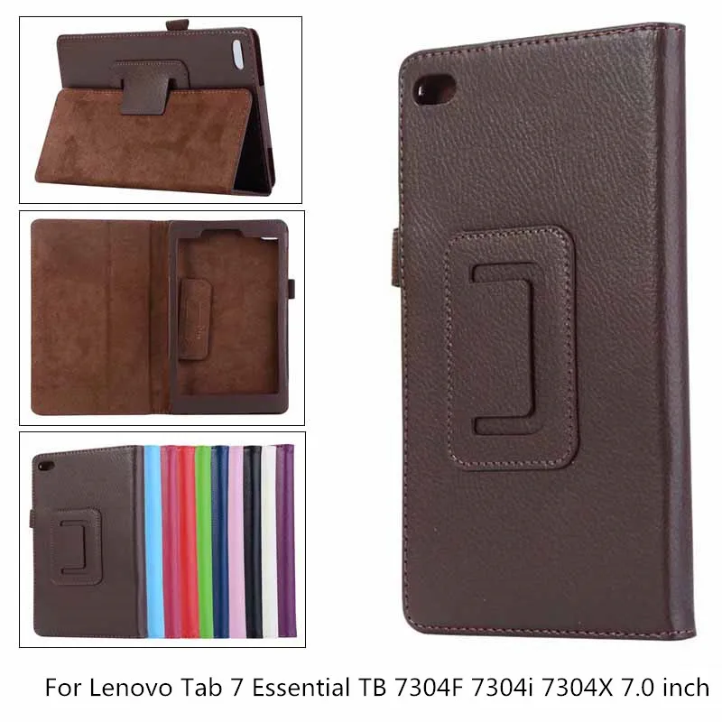 Из искусственной кожи с текстурой личи чехол для планшета Lenovo Tab 7 Essential TB 7304F 7304 7304i