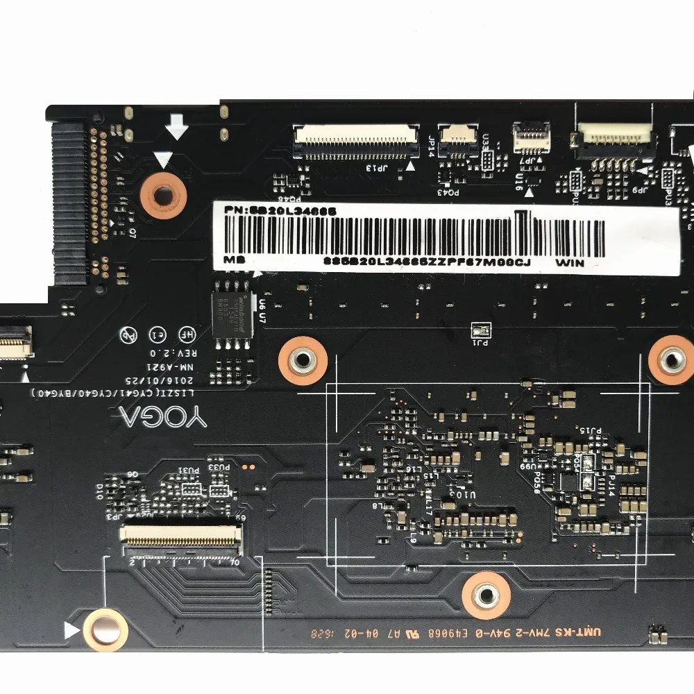 KEFU 900-13isk2 материнская плата для ноутбука Lenovo yoga900-13ISK 900-13ISK2 I7-6560U 8 Гб NM-A921 100%