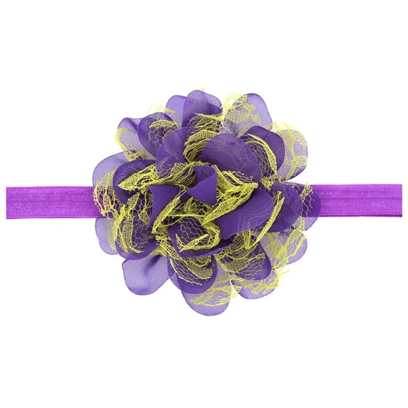 Повязка на голову с цветами для маленьких девочек головной убор крещения