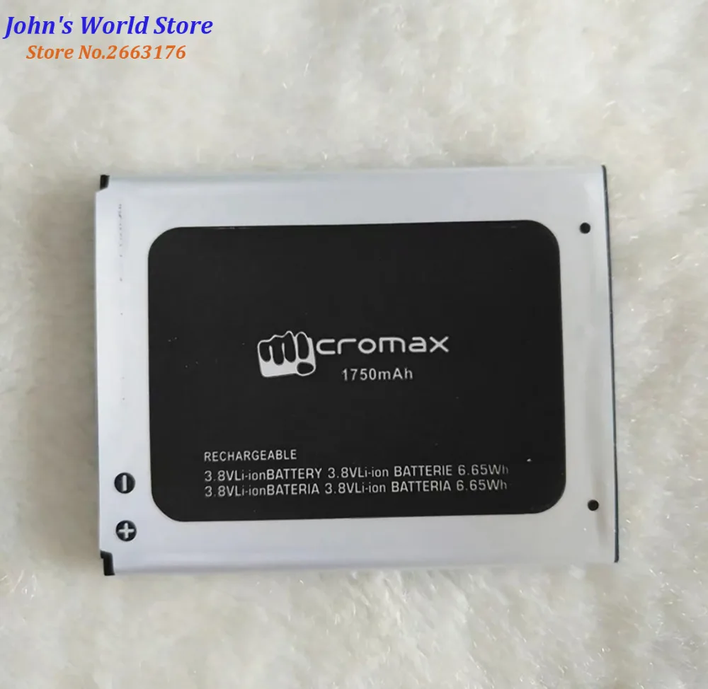 Высококачественная оригинальная запасная литиевая батарея для Micromax Q414