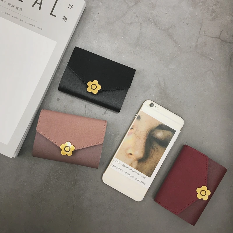 2018 Мода Кредитная держатель для карт Для женщин Rfid Блокировка PU кожаный кошелек