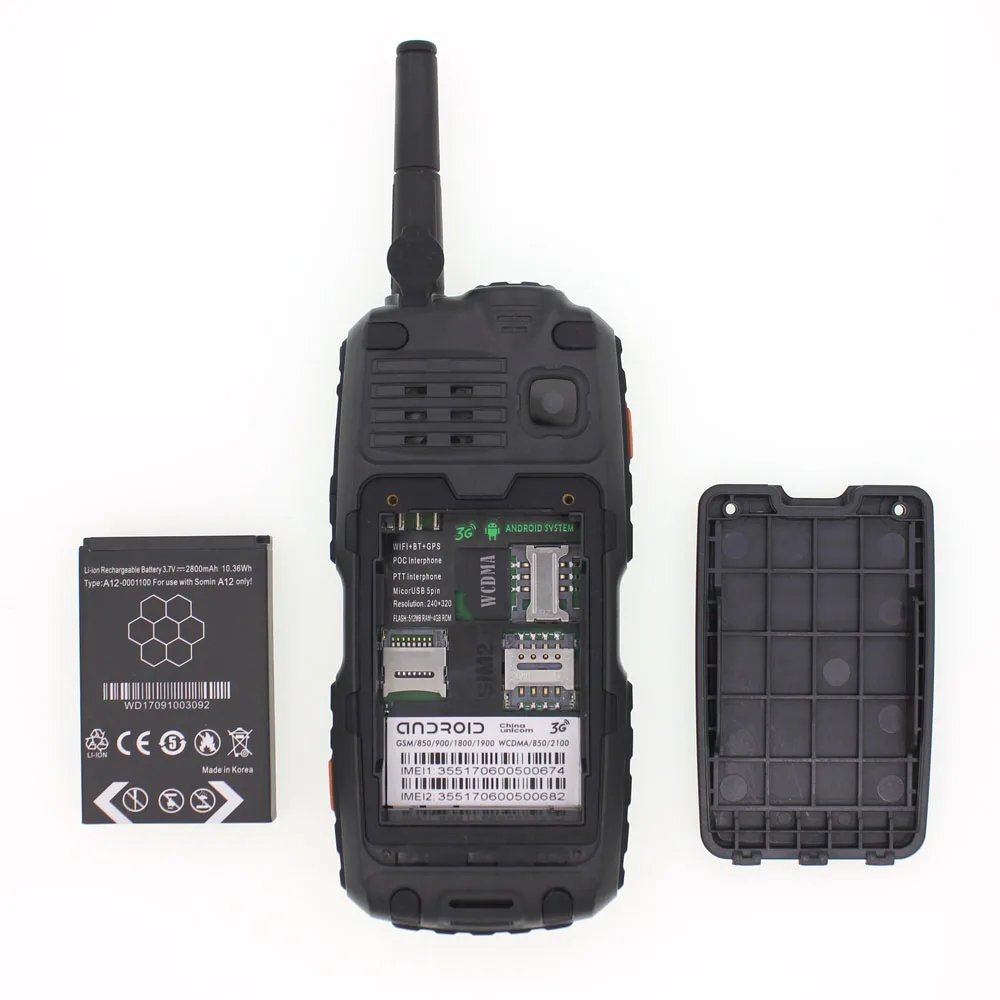 A18 мобильный телефон PTT Zello Walkie talkie IP67 Водонепроницаемый MT6572 Android смартфон 2G/3G