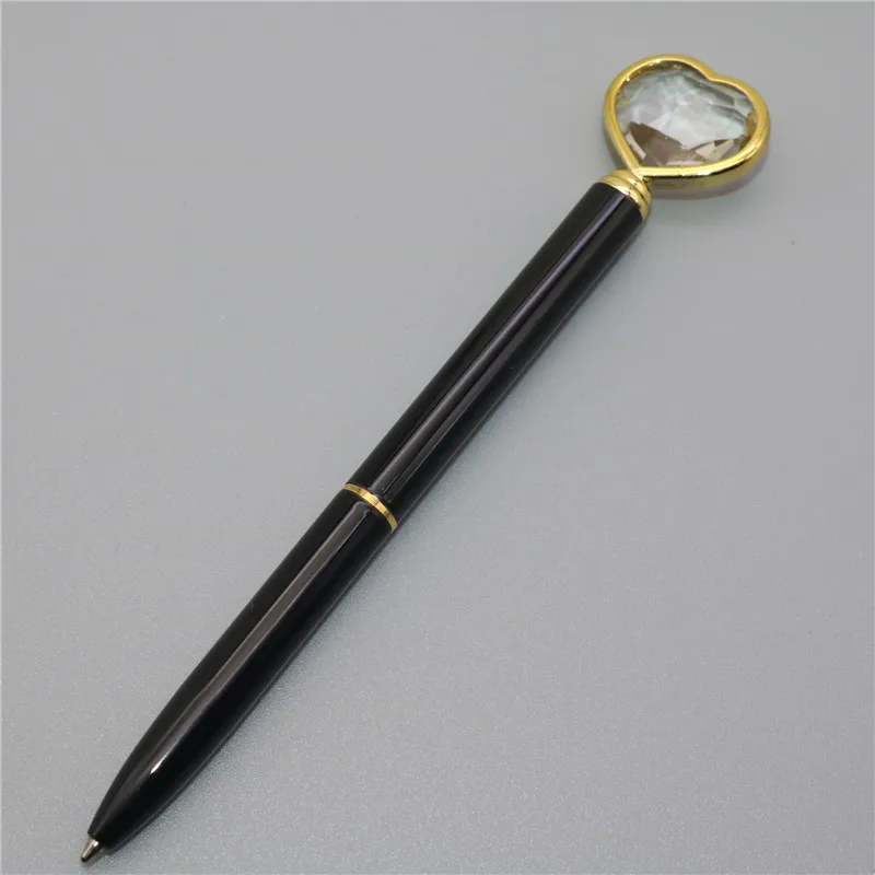 100 pcs black 100 шт. Kawaii модная Алмазная шариковая ручка большой выбор цвета перо толщина 1,0 мм офисные студенческие канцелярские товары - Цвет: 100 pcs black