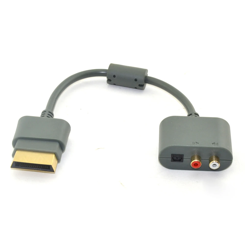 10 шт. для Microsoft Xbox 360 xbox360 Позолоченный оптический аудио кабель RCA Кабель адаптер