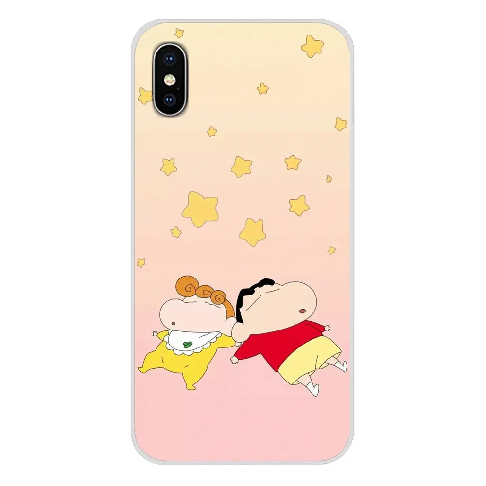Мультфильм Crayon Shin Chan аксессуары для телефона Чехлы Samsung Galaxy A5 A6S A7 A8 A9S Star J4 J6 J7 J8 Prime