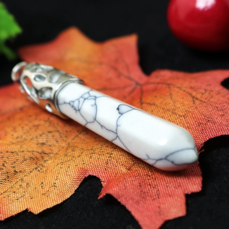 1 шт./лот белые подвески из натурального камня ожерелье для рукоделия бусины