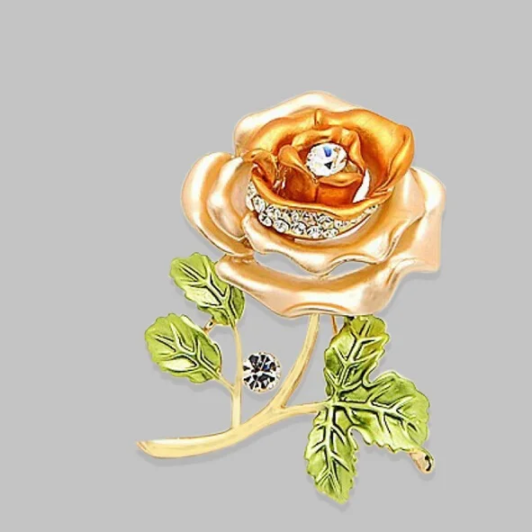 Брошь со стразами розового и красного цвета 4 броши с розами для женщин мужчин