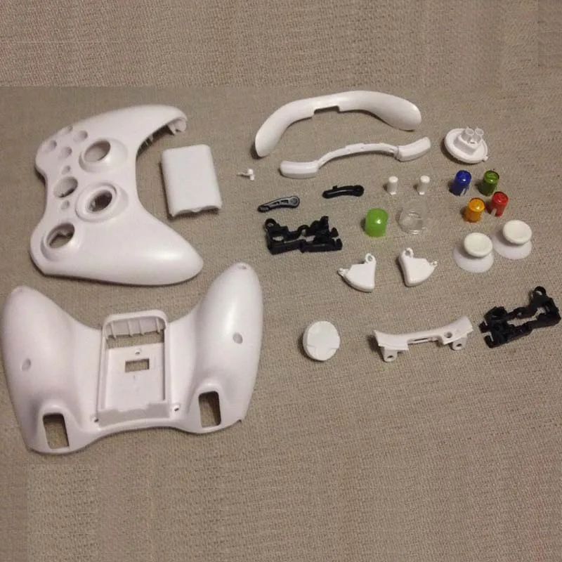 Корпус для беспроводного контроллера Xbox 360 чехол джойстика черно-белый корпус с