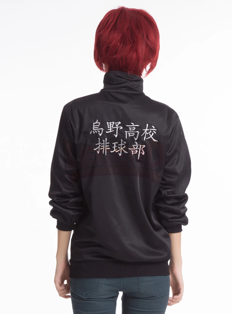Куртка Haikyuu hinata shoyo черная куртка для косплея взрослый костюм топ спортивная Karasuno