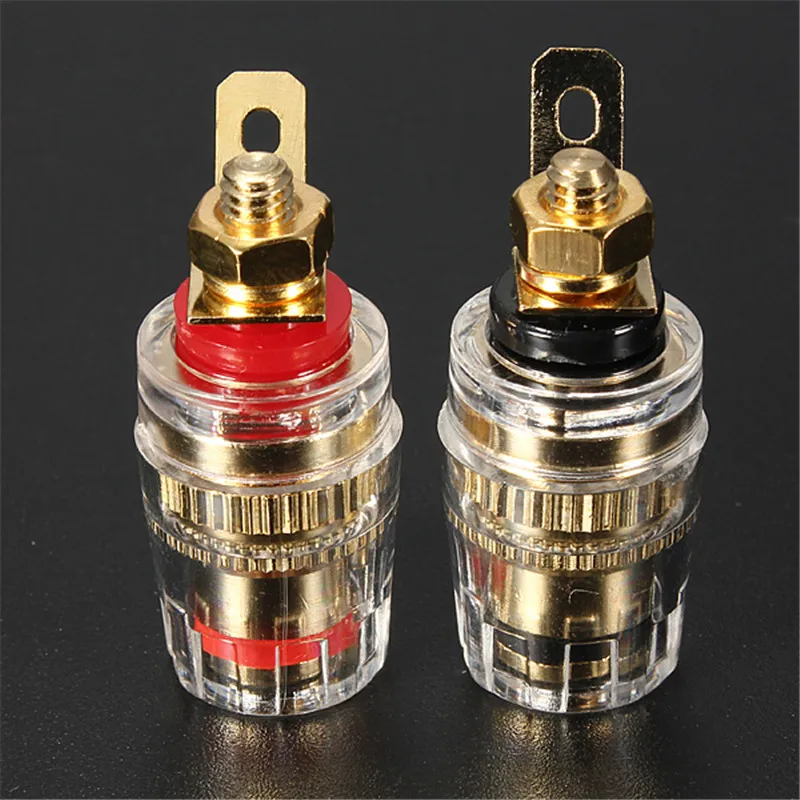 

Gold Plated Amplifier Speaker Terminal Binding Post Banana Plug Jack Socket