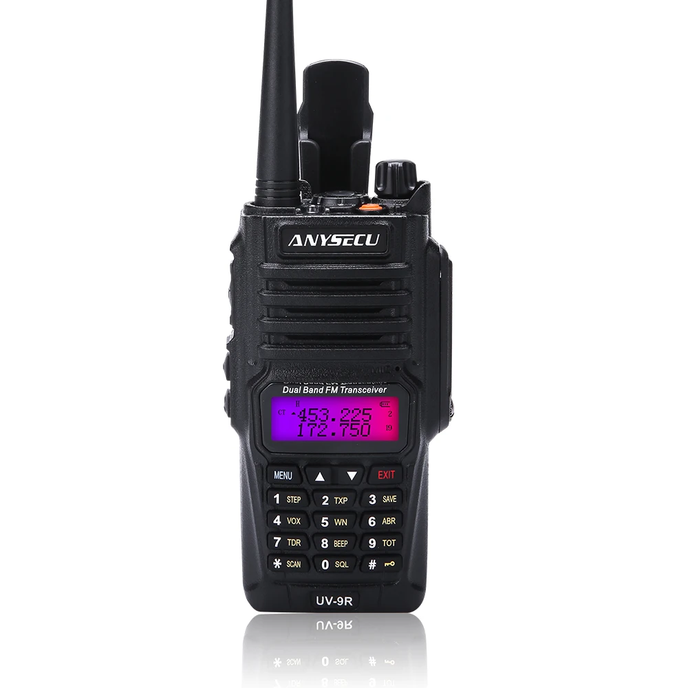 ANYSECU UV-9R Plus Водонепроницаемый рация Ручной UHF VHF Двухдиапазонный IP67 HF UV трансивер 9R портативный Ham Radop