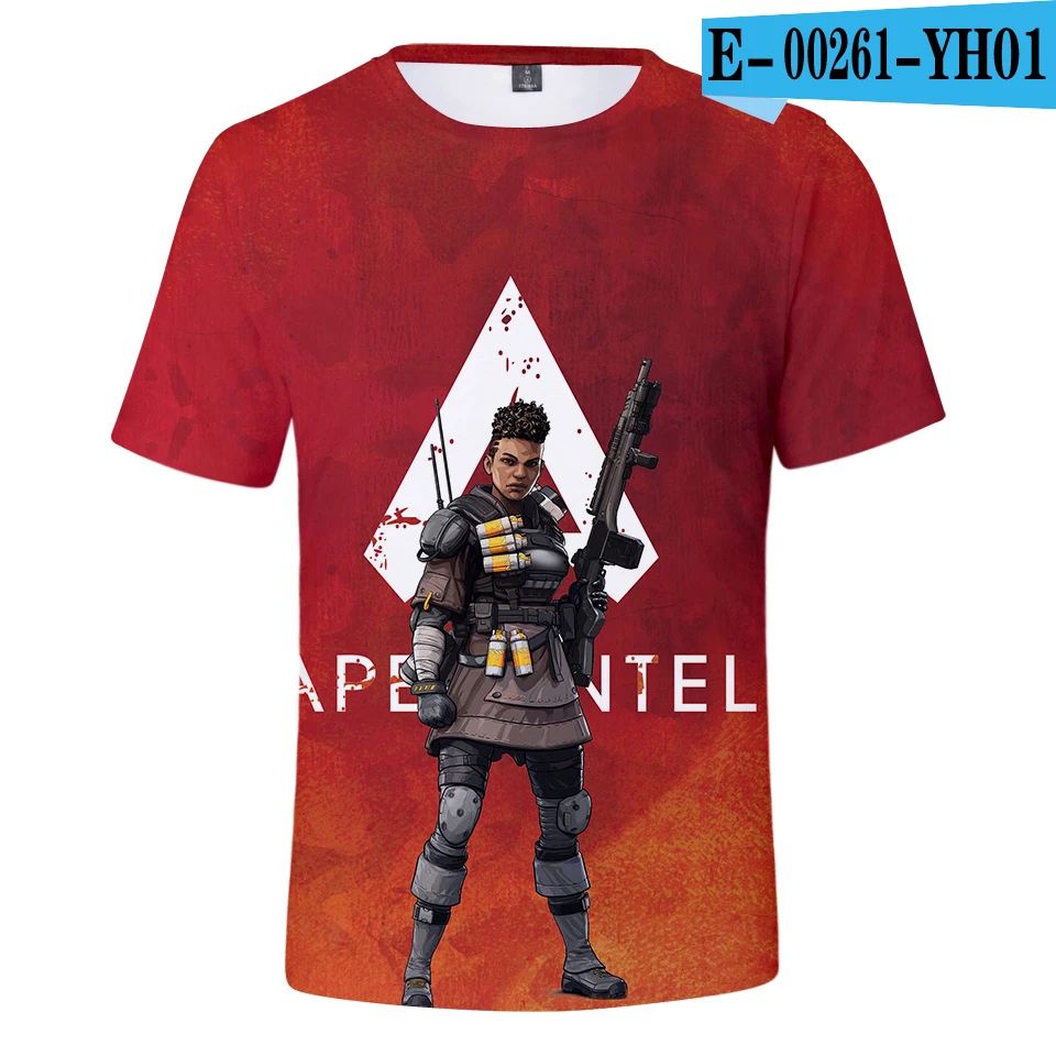 Aikooki 3D Apex Legends футболки для мужчин/женщин Летняя футболка с короткими рукавами футболка для мальчиков/девочек Apex Legends дышащая крутая дизайнерская футболка - Цвет: Зеленый