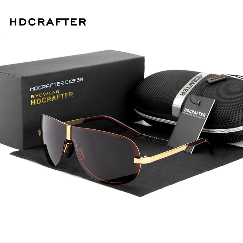 HDCRAFTER, брендовые дизайнерские солнцезащитные очки, мужские,, поляризационные, для вождения, солнцезащитные очки для мужчин, аксессуары, крутые, oculos de sol masculino
