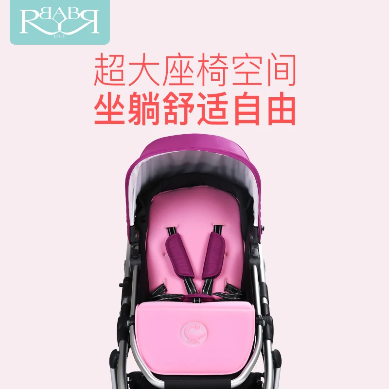 Babyruler коляска с высоким пейзажем складной портативный амортизатор коляски для кукол