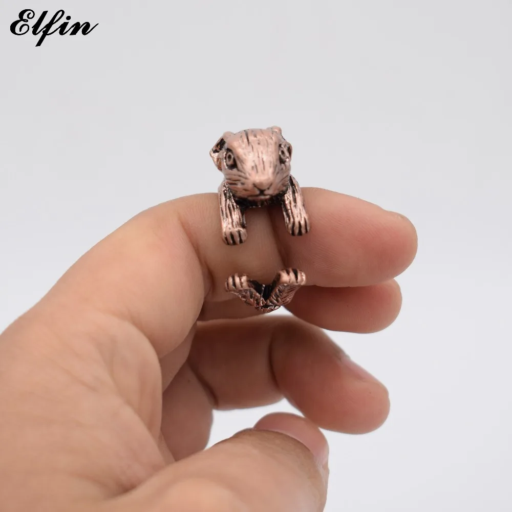 Elfin винтажное регулируемое Netherland карликовое кольцо кролик мужские модные милые