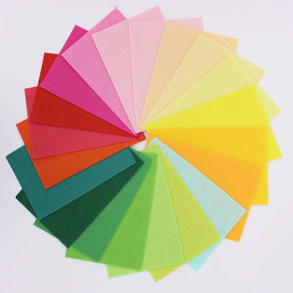 Квадрат ткань фетр 1 мм листовой фетра ткани для рукоделия fabric шитья dolls поделок
