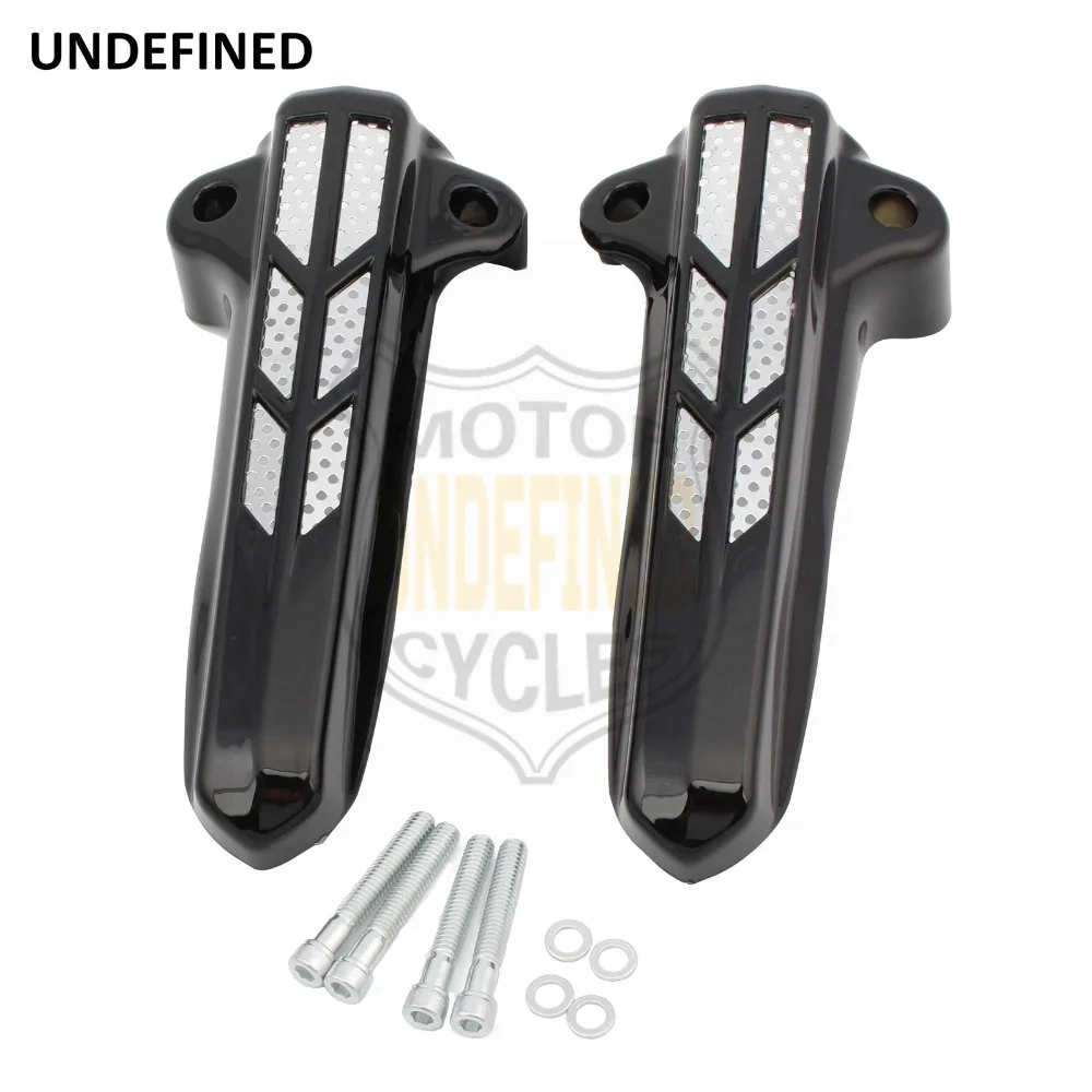 

ABS Motorbike Front Lower Fork Leg Covers LED Smoke Light For Harley FLHR FLHTK FLHX 2014-2020 Touring Electra Glide Road King
