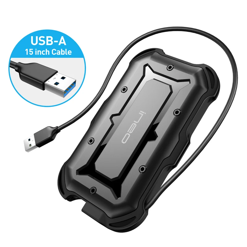 Ineo жесткий диск чехол прочный ударопрочный IP66 Внешний USB 3,0 для SATA 2,5 жесткий диск SSD корпус Caddy [T2566-II type A]