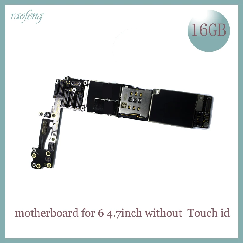 Raofeng Высокое качество без touch id 16 Гб для iphone 6 материнская плата 4 7 дюйма