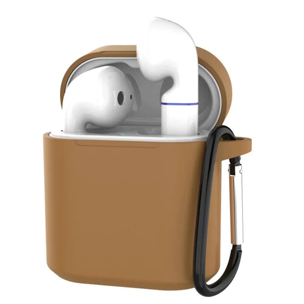 Brown Мягкий силиконовый защитный чехол AKBNSTED для Honor FlyPods/FlyPods Pro для huawei FreeBuds 2 Pro, противоскользящий чехол для зарядки - Цвет: Brown