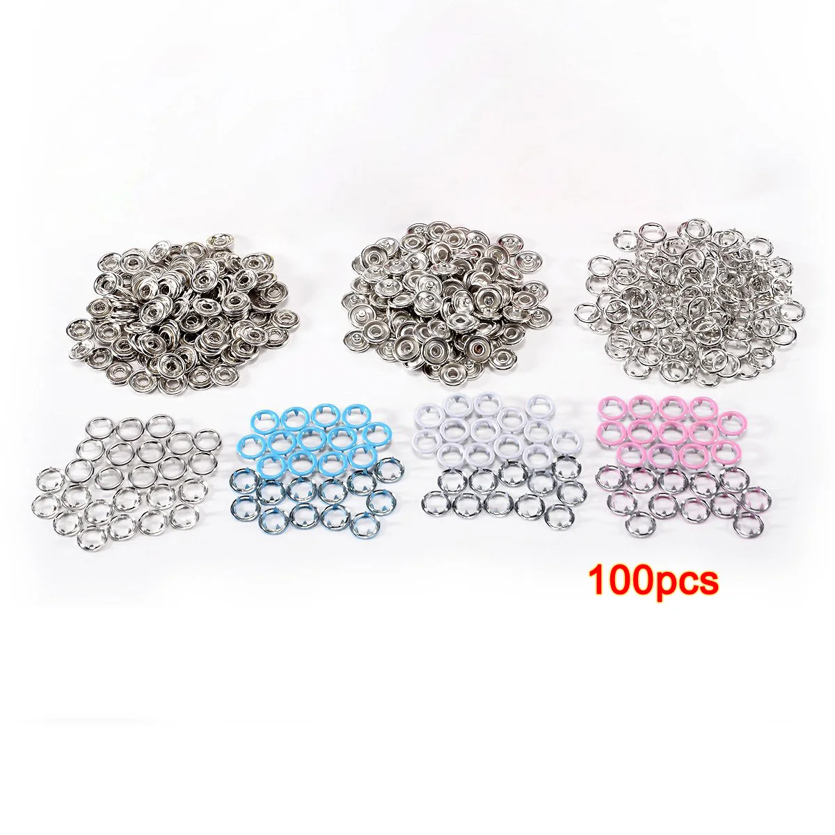 LHBL 100 шт 5 оснастки ушко коготь 9 мм разноцветный|snap eyelets|snap snap1 eyelets |