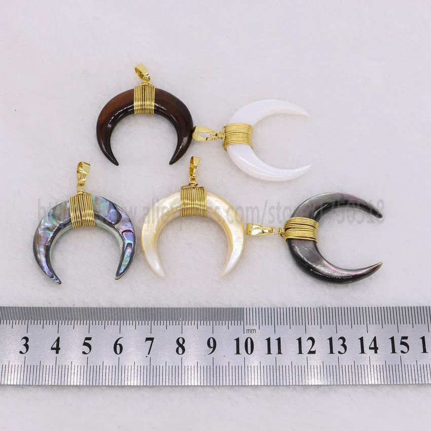 5 шт. подвеска бусина в виде крупного рогатого скота 1403|horn pendant|crescent pendantpendant for jewelry