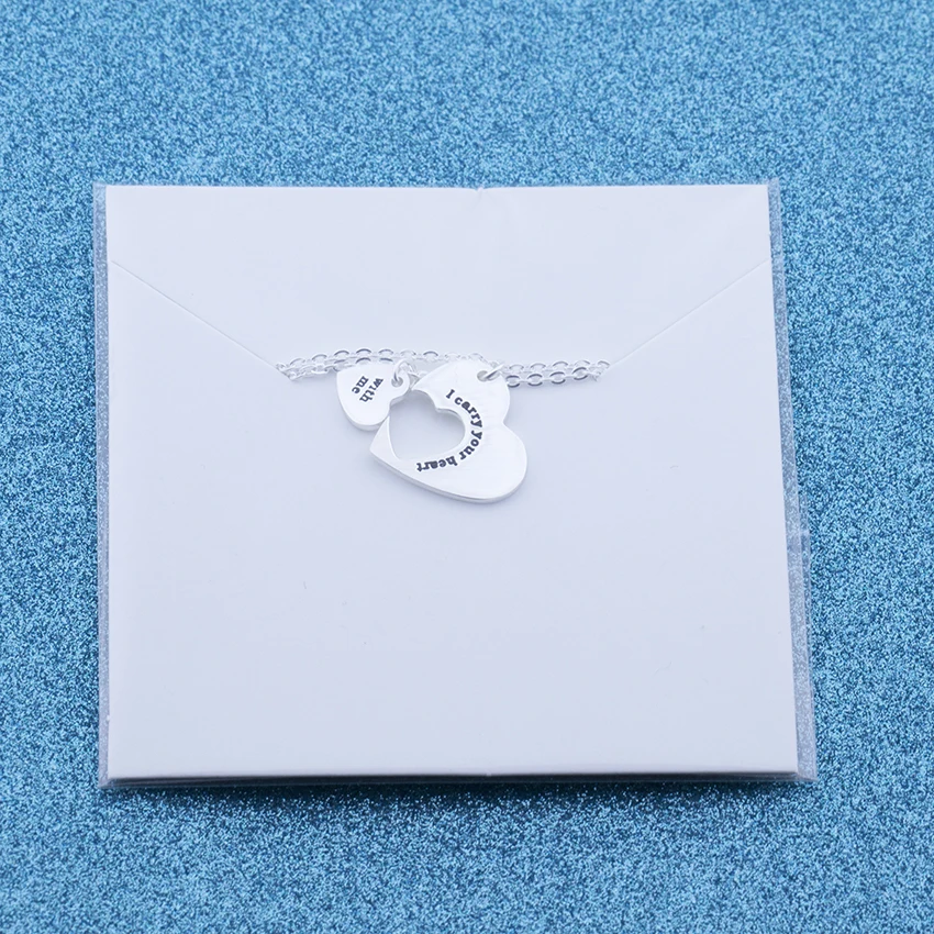 20 шт. подвеска Пазл я ношу ваше сердце вместе со мной|gifts for women|necklace with heartheart heart |