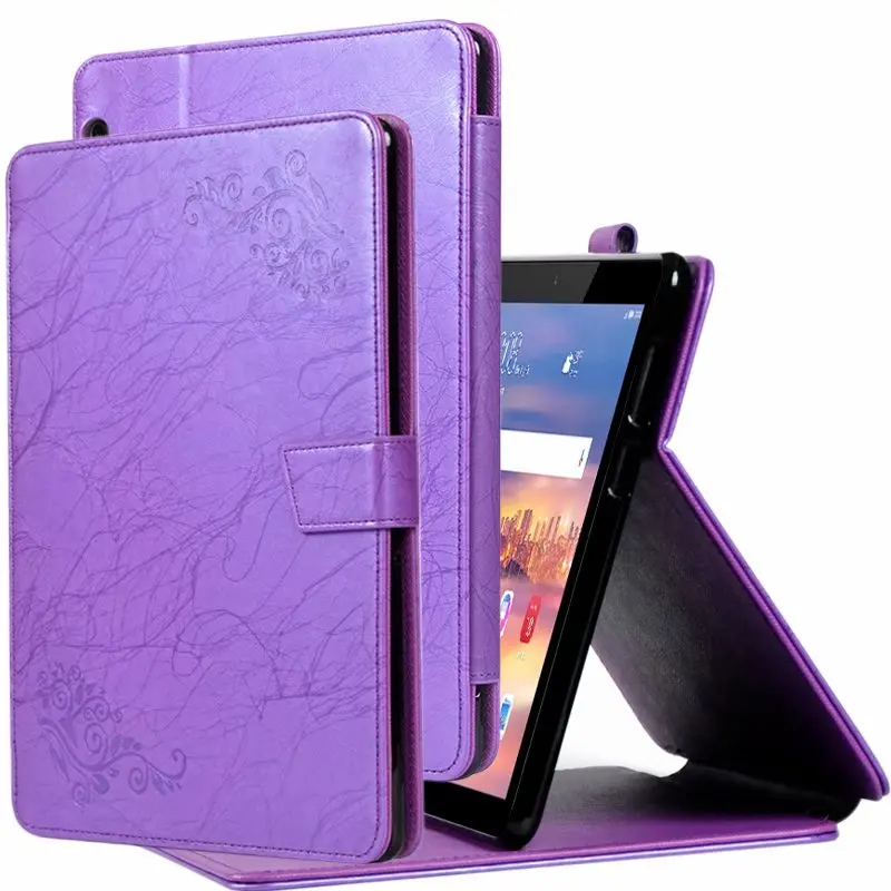 Чехол с цветочным принтом для Huawei MediaPad T5 10 кожаный чехол Mediapad 1 ''AGS2 W09/L09/L03/W19